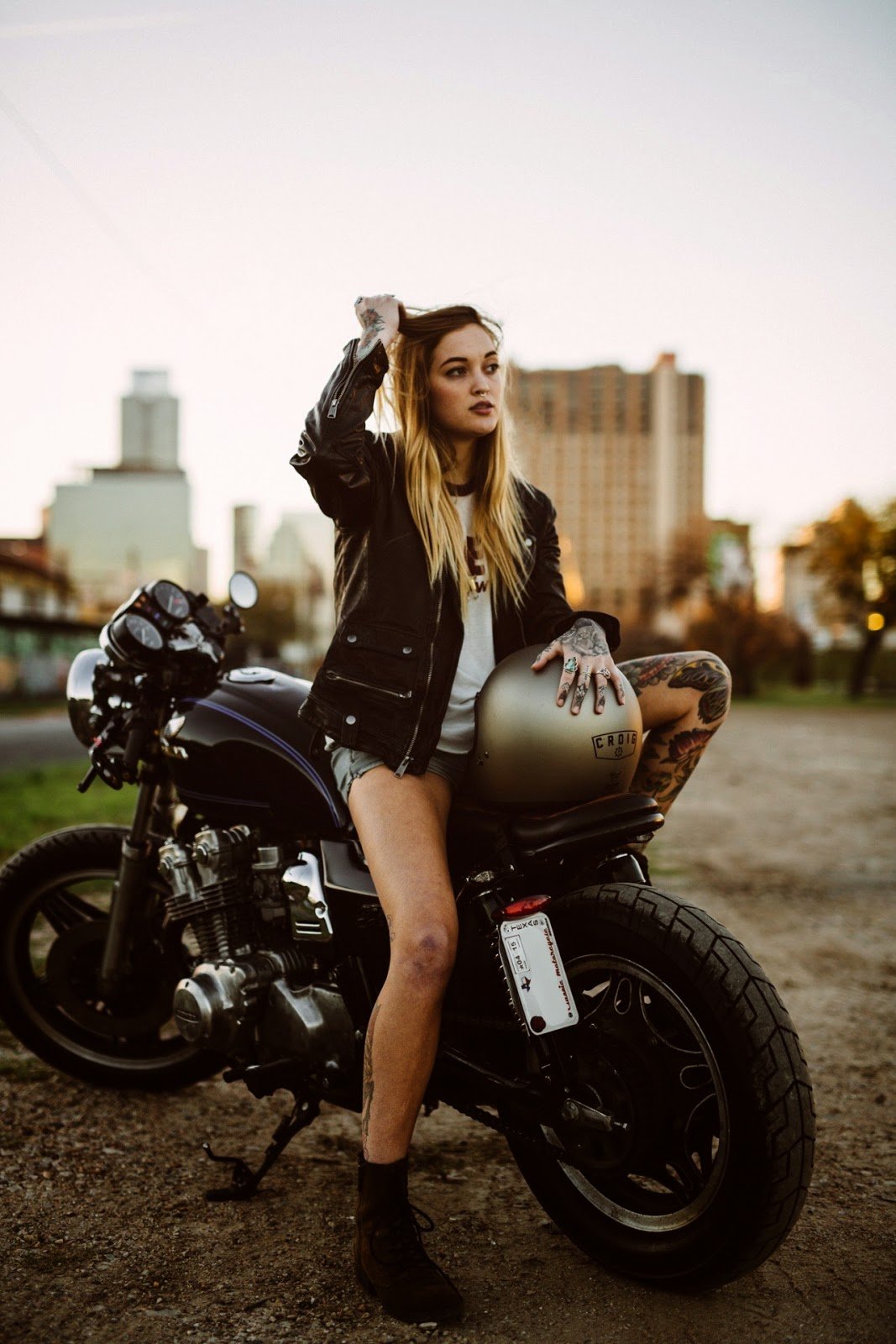 Beautiful girls and bikes in Indianapolis