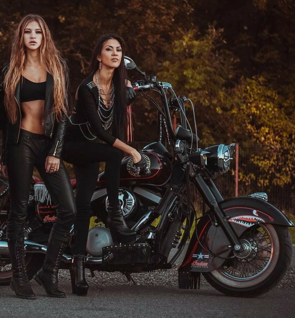 Beautiful girls and bikes in Indianapolis